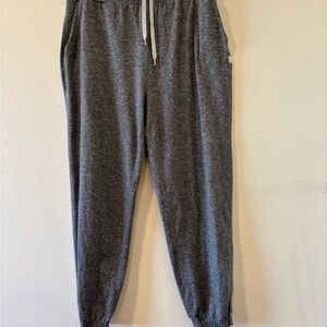 Vuori Dreamknit Boyfriend Sweatpants Joggers Flint Pockets Women Size Large Gray